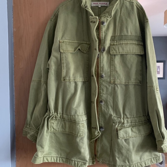 NWT Free People Utility Jacket Size~ Large - Picture 9 of 12